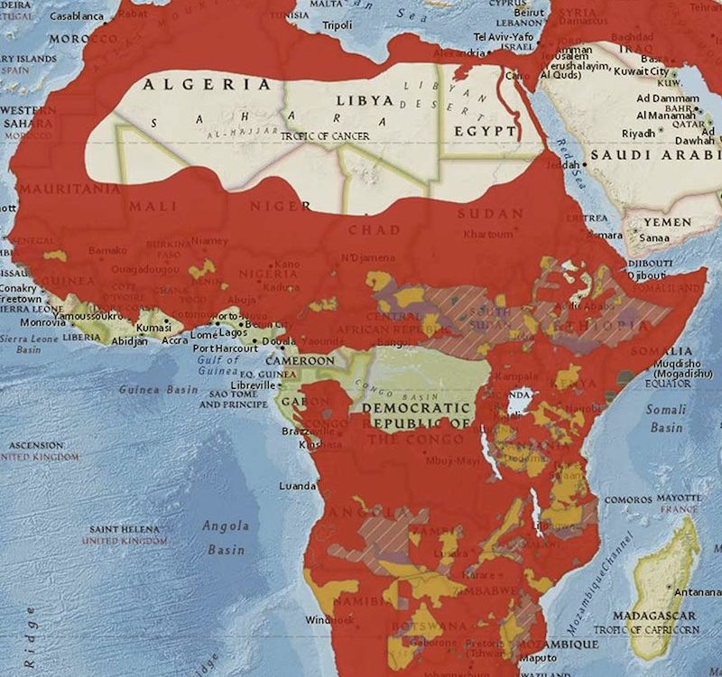 IUCN Lion Map